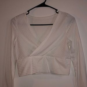 White Long Sleeve Top